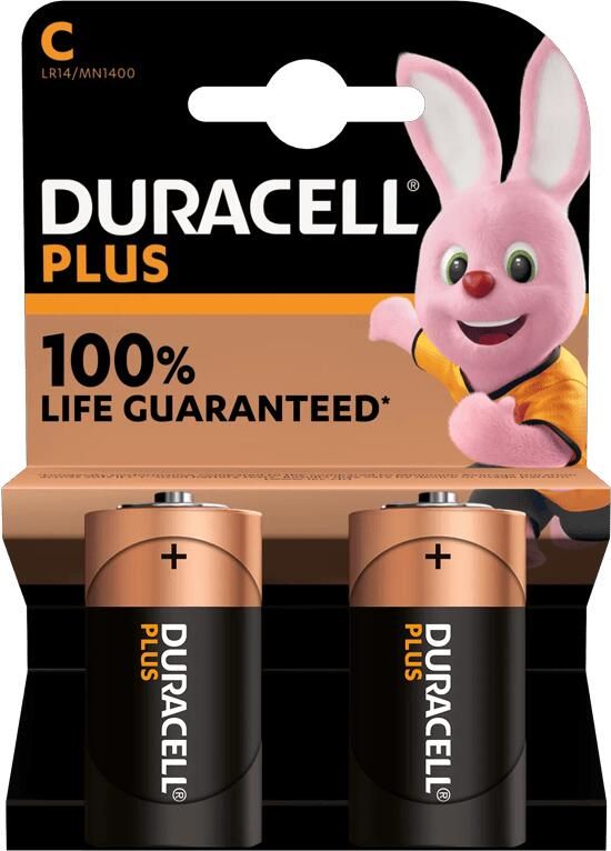 Coppens Duracell Plus Alkaline 100 C 2 pack LR14