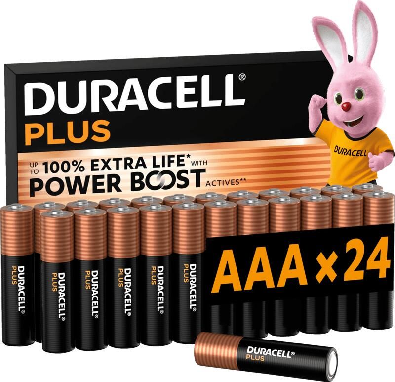 Duracell Plus AAA batterijen 24 stuks