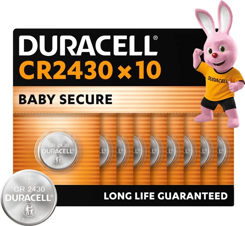 Duracell Specialty CR2430 lithium knoopcelbatterijen 3V 10 stuks