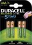 Coppens Duracell Rechargeble Stay Charged AAA HR03 900mAh blister 4 stuks - Thumbnail 1