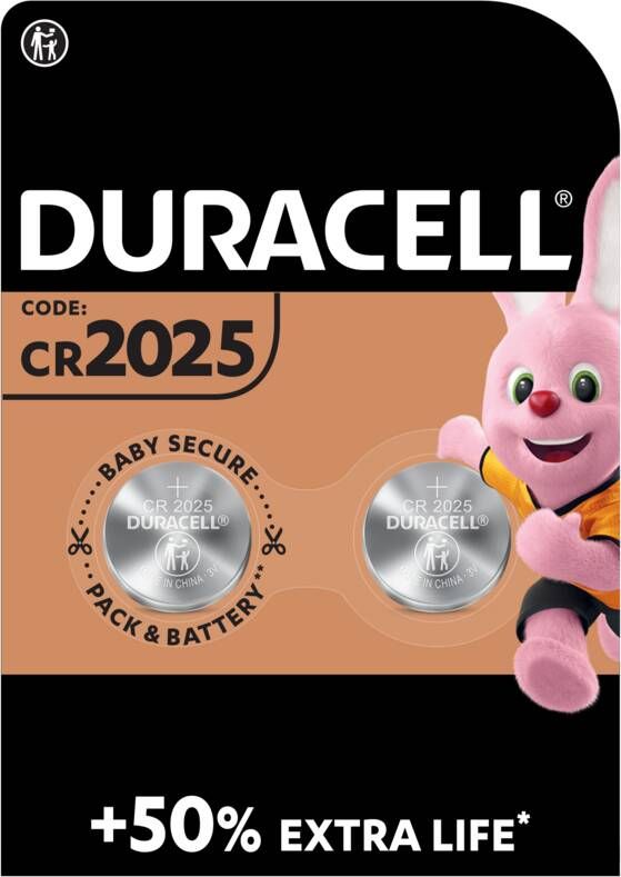 Duracell Specialty 2025 Lithium-knoopcelbatterij 3V 2 stuks