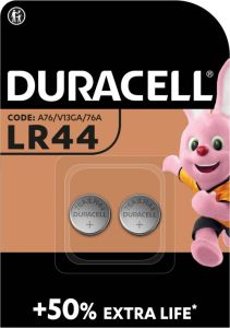 Duracell Specialty LR44 Alkaline-knoopcelbatterij 1 5V 2st