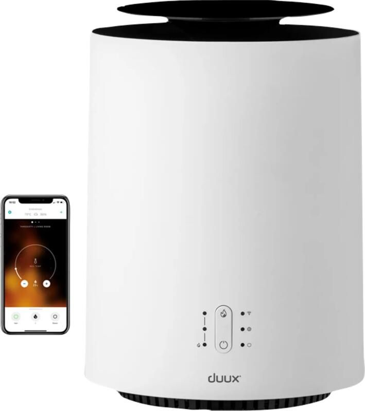 Duux Threesixty 2 Smart Elektrische Kachel Keramische Kachel 800 1200 1800 Watt Verwarming met Thermostaat Wit