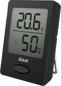 Duux Sense Thermometer + Hygrometer Binnen DXHM02 Inclusief Batterij Magnetisch of Staand Zwart
