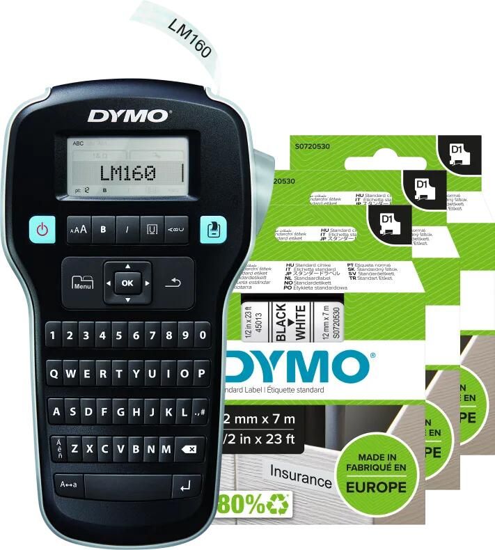 Dymo LabelManager 160 + 3 extra labels