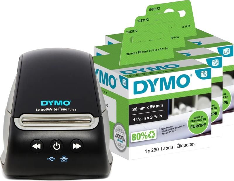 Dymo LabelWriter 550 Turbo + 3 extra labels