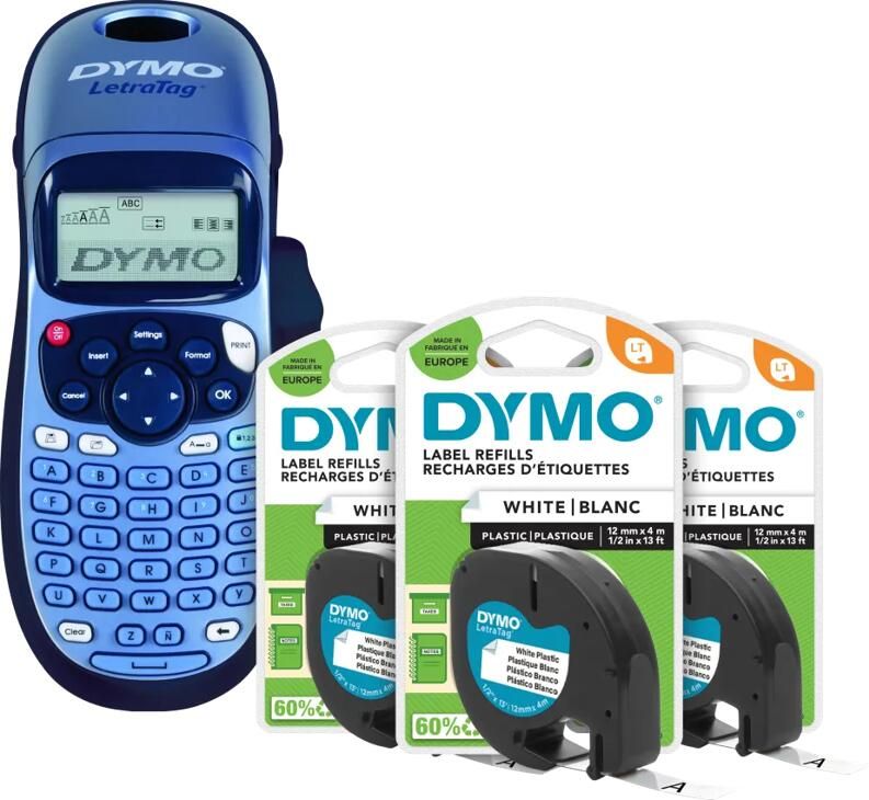 Dymo LetraTag LT-100H + 3 extra labels