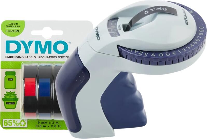 Dymo Omega Lettertang + 1 extra label