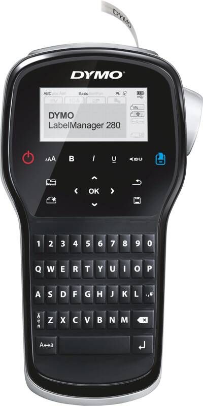 Dymo LabelManager 280 Draadloos QWERTY-toetsenbord USB-aansluiting