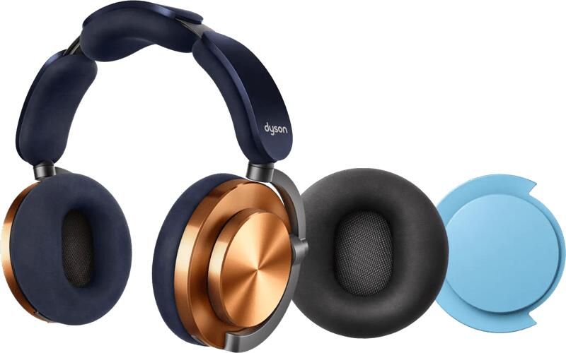 Dyson OnTrac Koper + oorkussen Zwart + oorschelp Blauw