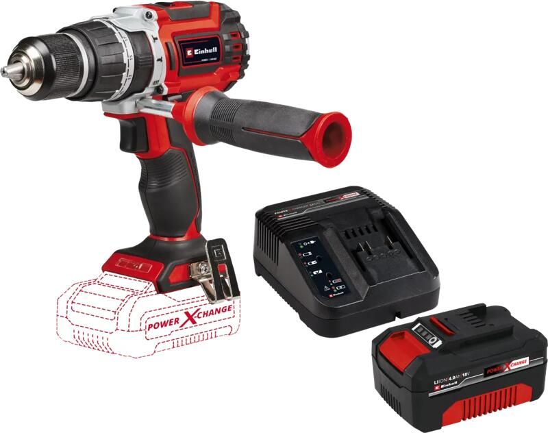 Einhell TP-CD 18 60 Li-i BL Solo + 18 V 4.0 Ah Starter Kit