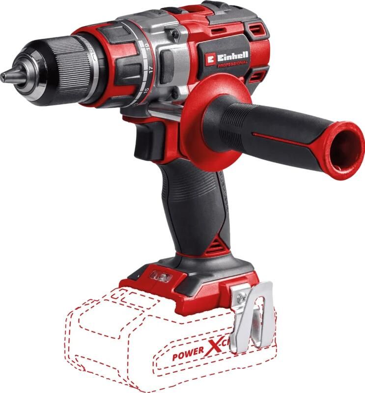 Einhell Accu Boor- Schroefmachine TP-CD 18 80 Li BL Solo Power X-Change 18 V Li-ion 80 Nm 0-500 0-1.800 t min 13 mm snelspanboorkop Koolborstelloze motor Excl. accu en lader
