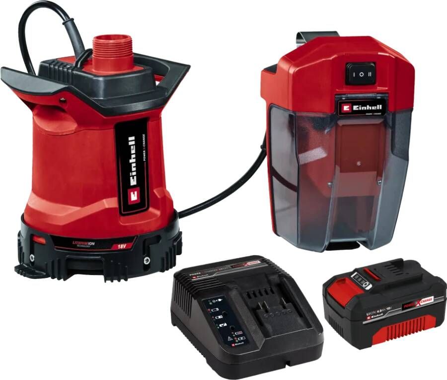 Einhell GE-DP 18 25 LL Li Solo + 18 V 4.0 Ah Starter Kit Power X-Change