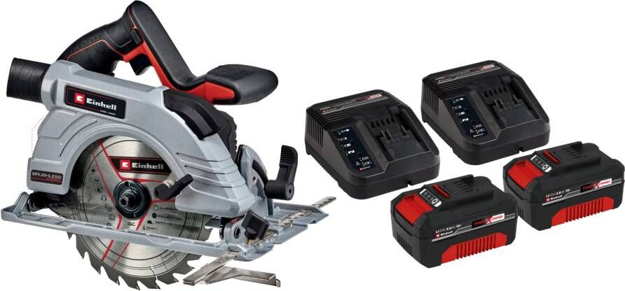 Einhell TP-CS 18 190 Li BL Solo 4 0 Ah Accu (2x) Starterspakket