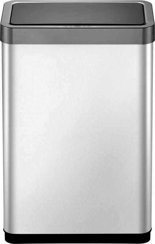 EKO Mirage X Sensor 47L Zilvermat RVS Afvalbak Fingerprintproof Soft-close