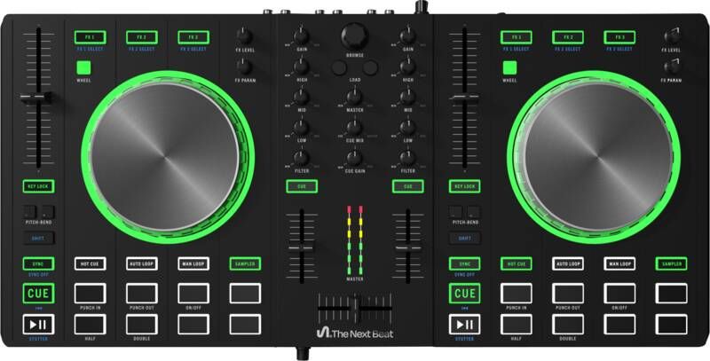 The next beat Tiësto DJ Controller Set Geschikt voor Beginnende tot Gevorderde DJ Inclusief DJ Software App