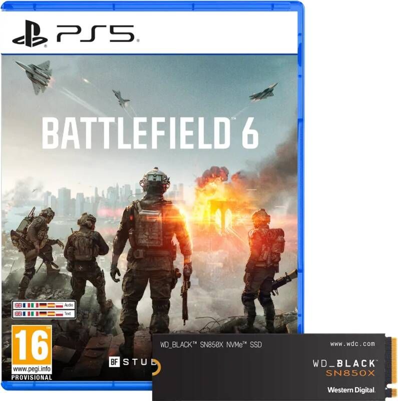 Electronic Arts Battlefield 6 PS5 + WD Black SN850X 2TB NVMe SSD