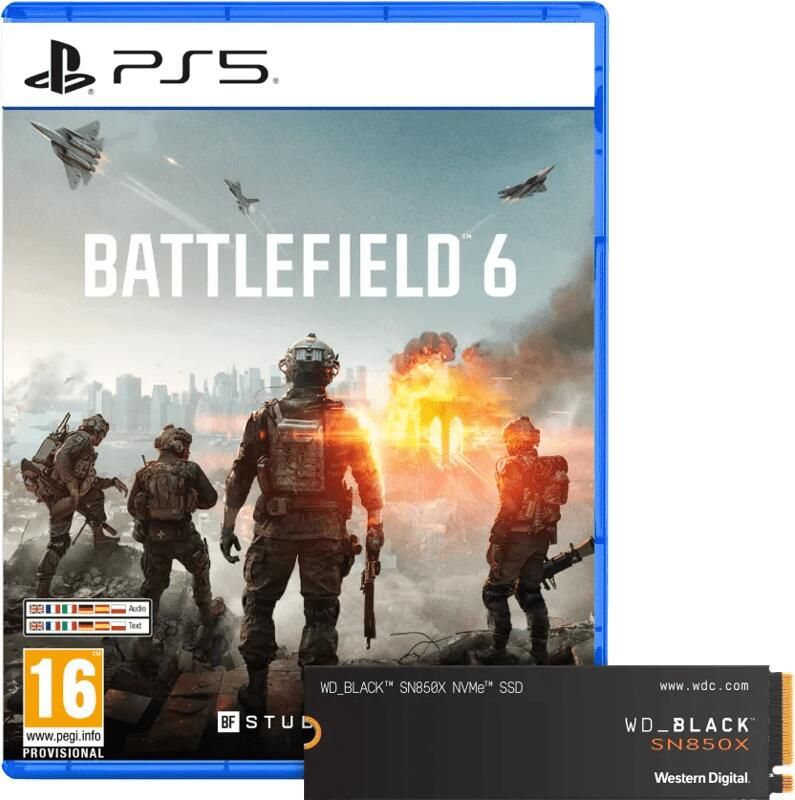 Electronic Arts Battlefield 6 PS5 + WD Black SN850X 2TB NVMe SSD