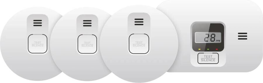 Elro Blue Line CBFS58R Rookmelder 3-pack + Koolmonoxidemelder