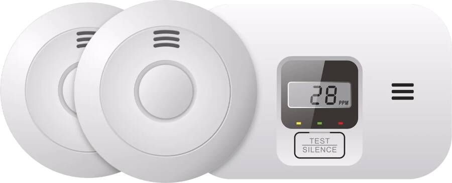 Elro Blue Line CBFS58R Rookmelder Duo pack + Koolmonoxidemelder