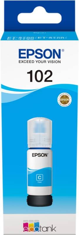 Epson inktfles 102 cyaan pagina&apos;s OEM: C13T03R240