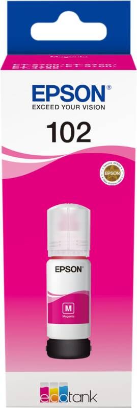 Epson inktfles 102 magenta pagina&apos;s OEM: C13T03R340