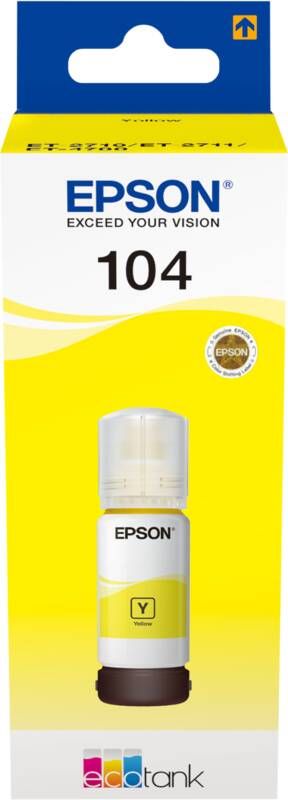 Epson inktfles 104 7.500 pagina&apos;s OEM C13T00P440 geel