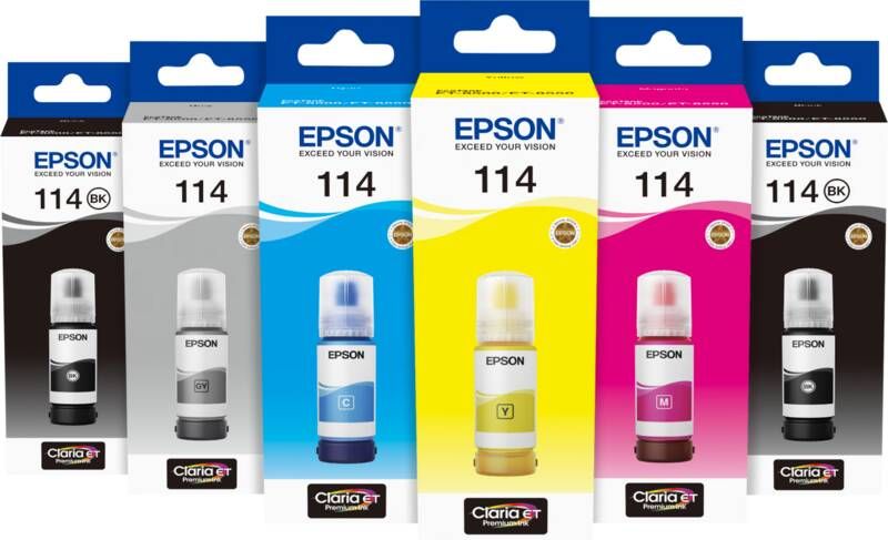 Epson 114 Inktflesje 6-kleuren bundel