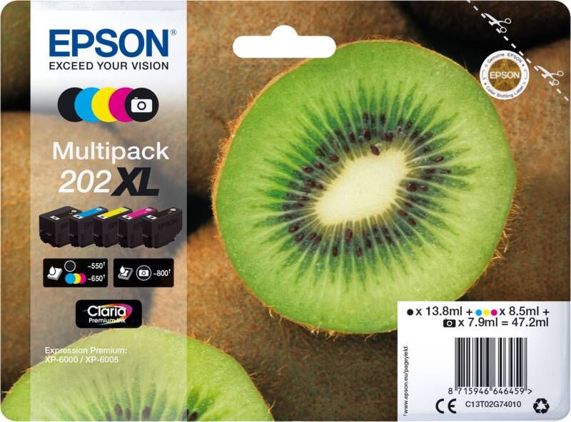 Epson 202XL Cartridges Combo Pack