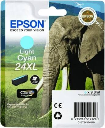 Epson Cartridge T2435 Elephant Light Cyan XL