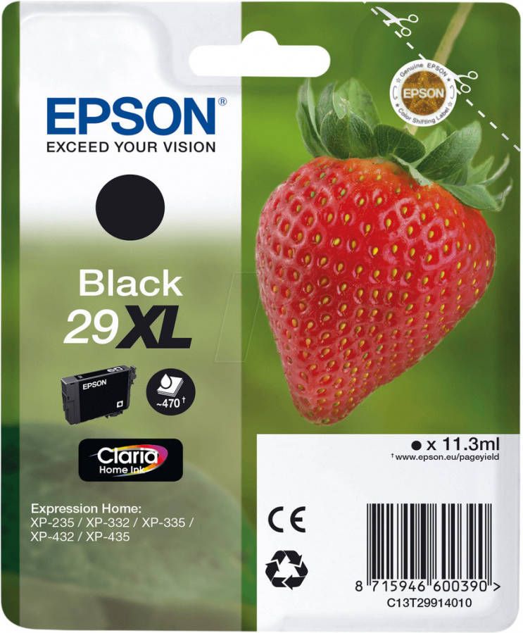 Epson AARDBEI ZWART XL T2991 cartridge