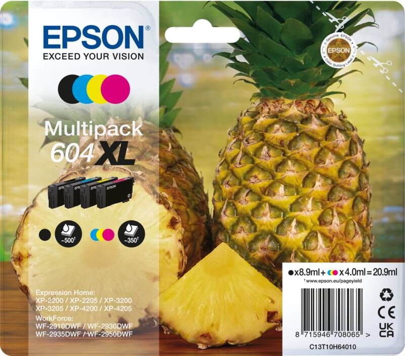 Epson Multipack 4colours 604XL Ink | Cartridges&Toners | Computer&IT Printen&Scannen | 8715946708065