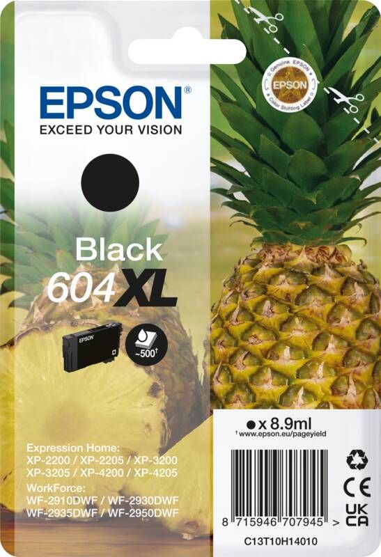 Epson 604XL Cartridge Zwart