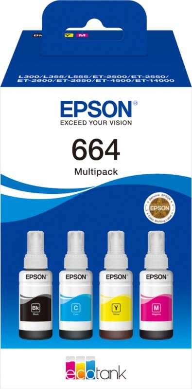 Epson Multiverpakking 4 kleuren EcoTank 664