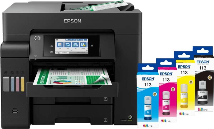 Epson EcoTank ET-5805 + 1 set extra inkt