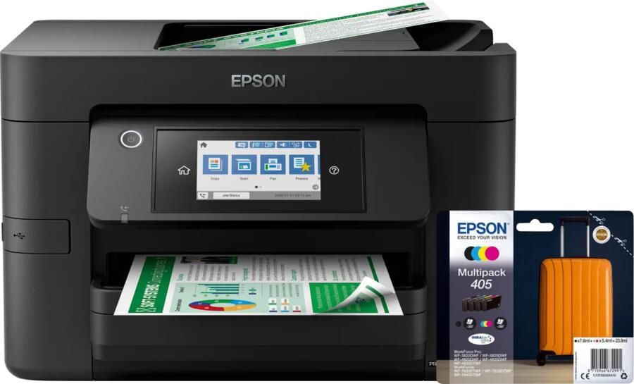Epson WorkForce WF-4820DWF + 1 set extra cartridges