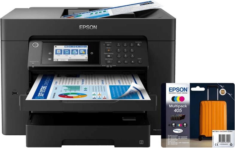 Epson WorkForce WF-7840DTWF + 1 set extra cartridges