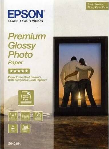 Epson Premium glanzend fotopapier 1 pak S042154 130x180mm 30 vellen 255 g m2