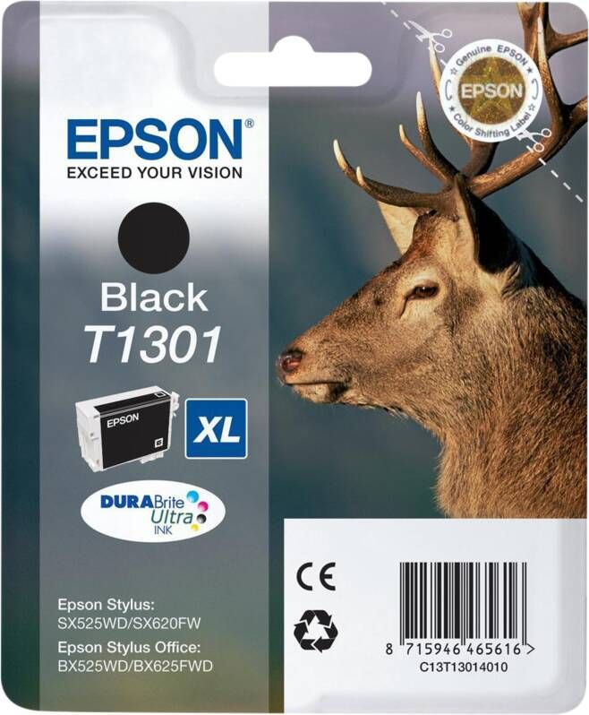 Epson T1301 Cartridge Deer Zwart