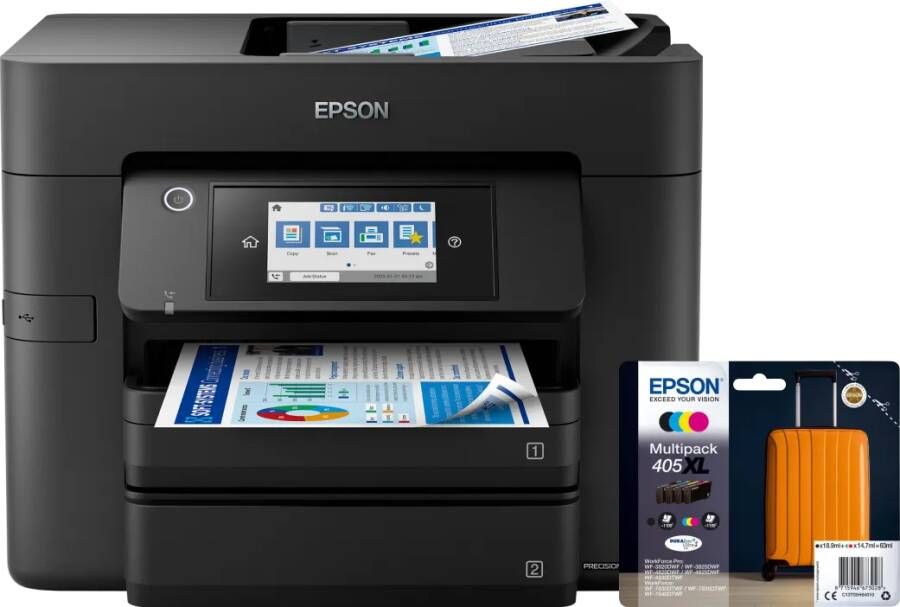 Epson WorkForce WF-4830DTWF + 1 set extra XL cartridges