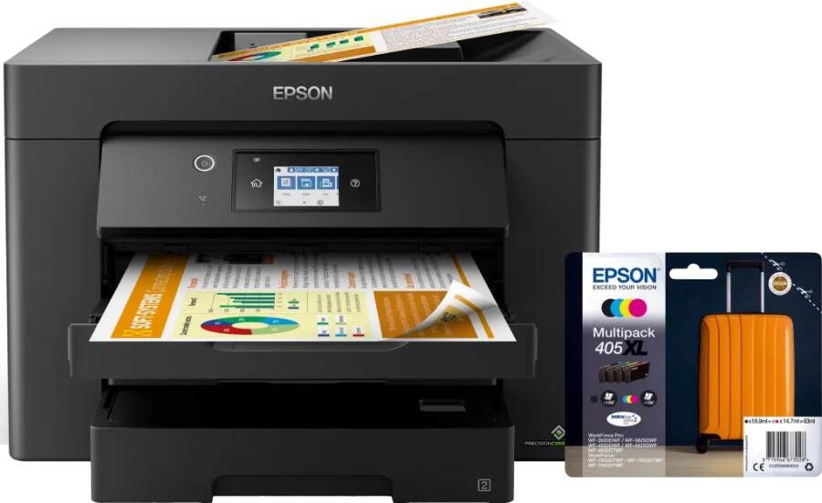 Epson WorkForce WF-7830DTWF + 1 set extra XL cartridges