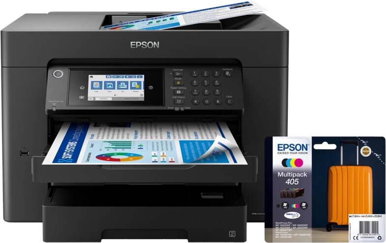 Epson WorkForce WF-7840DTWF + 1 set extra cartridges