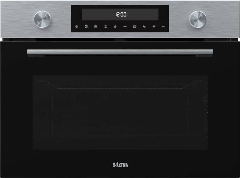 ETNA CM450RVS Inbouw Oven met Magnetronfunctie Nis 45 cm