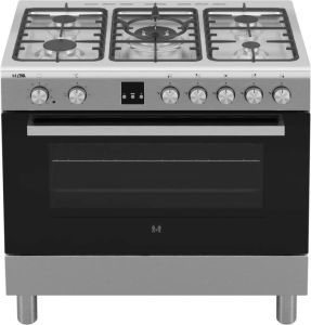 ETNA FG190RVS Gas elektro fornuis RVS