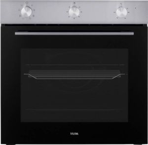 ETNA OM265RVS Inbouwoven RVS Zwart