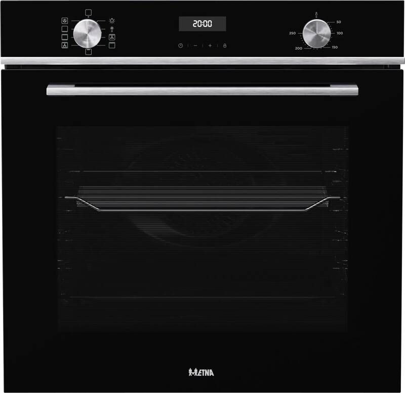 ETNA OM272ZT Oven multifuntioneel 60 cm Zwart A+ LED display Digitale Timer 72Liter Klapdeur Ovenverlichting