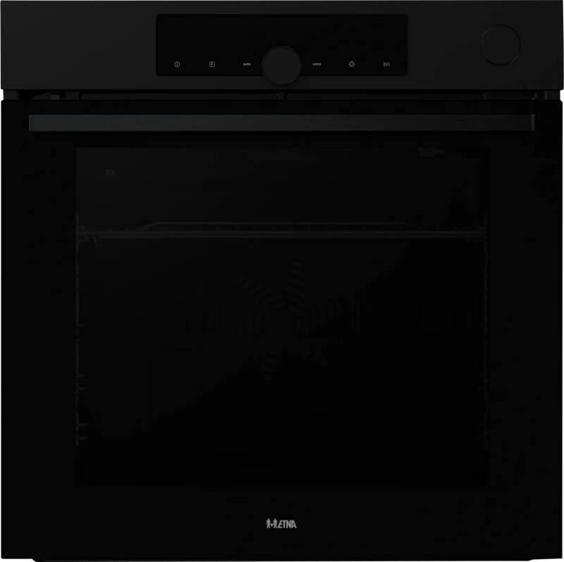 ETNA OPS916MZ Inbouwoven Pizza oven (tot 300°C) AirFryer Pyrolyse SteamAssist Matzwart