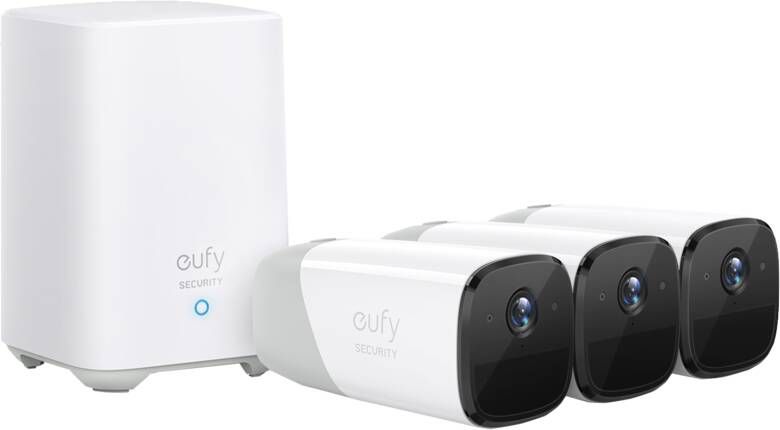 Eufy Beveiligingscamerasysteem Binnen Buiten Security Cam2 Pro 3 Stuks