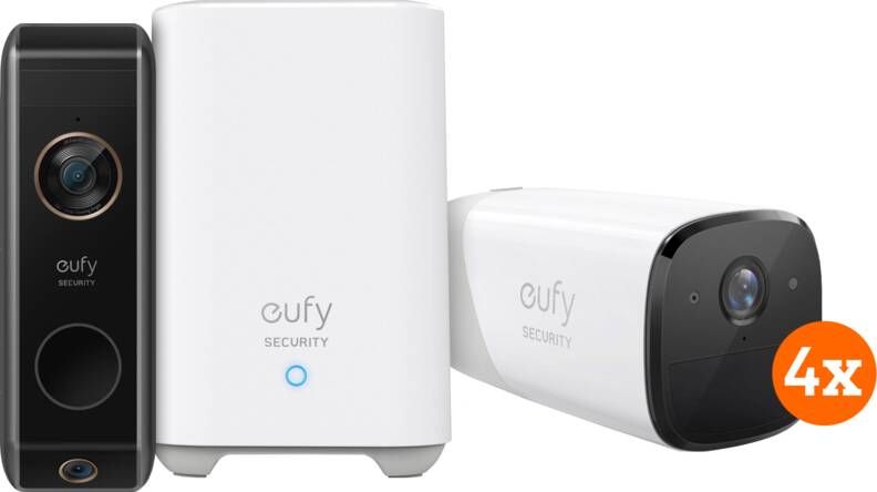 Eufy cam 2 Pro 4-pack + Video Doorbell Dual 2 Pro
