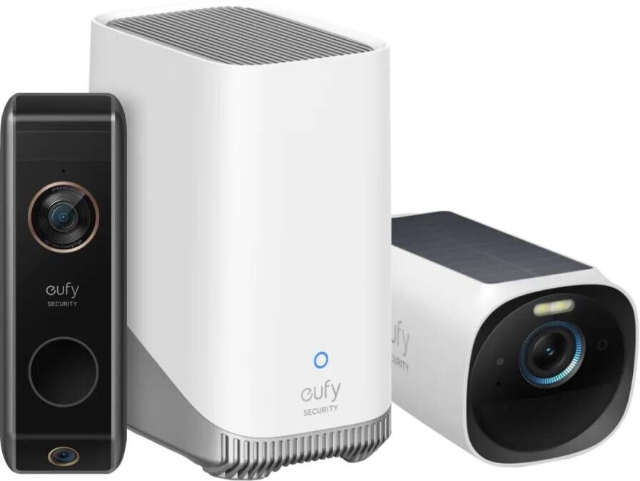 Eufy cam 3 + HomeBase 3 + Video Doorbell Dual 2 Pro